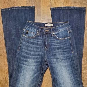 Kancan Long Flare Leg Jeans